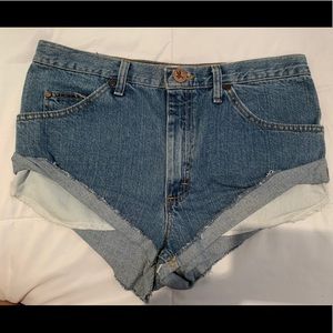 One Teaspoon Vintage Bandits salvage Denim Shorts